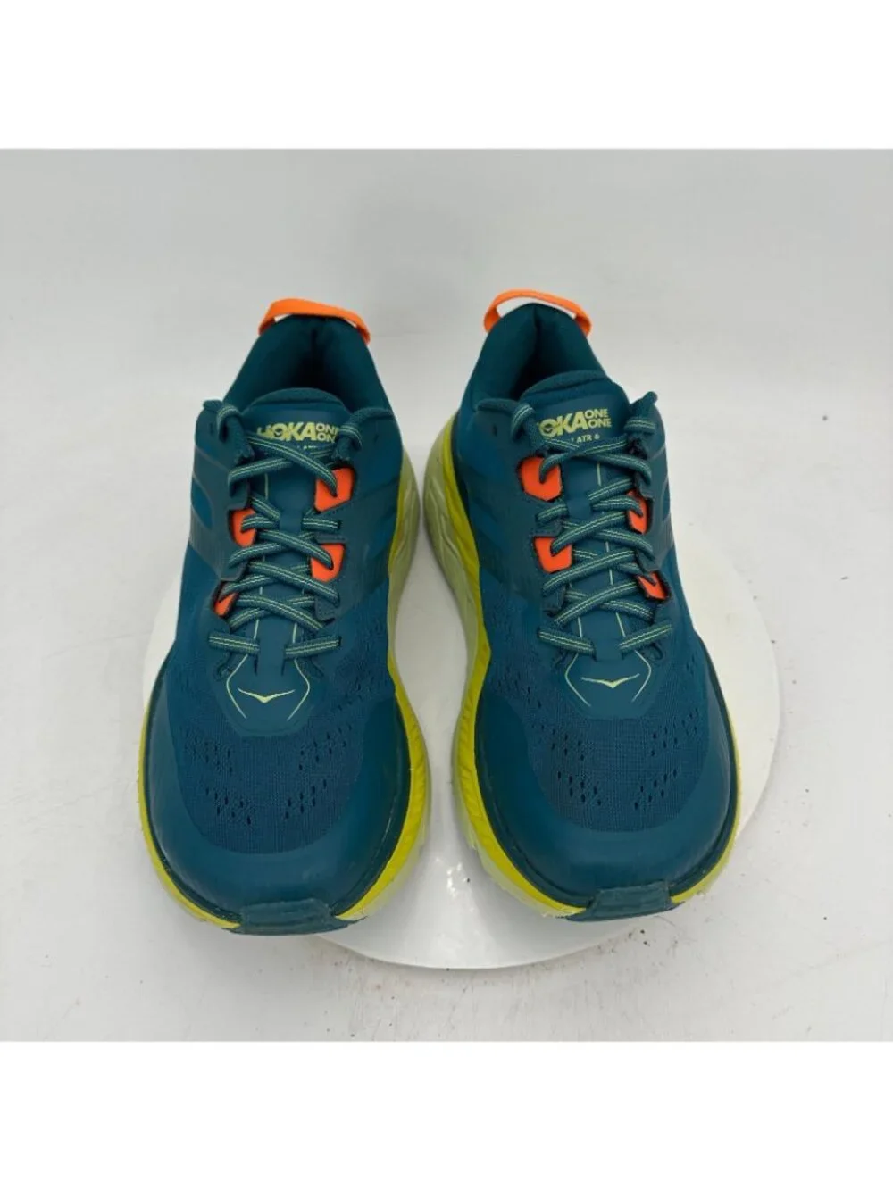 Hoka One One Stinson ATR 6 Men Size 12 1110506 BCBT Blue Coral Butterfly Shoes